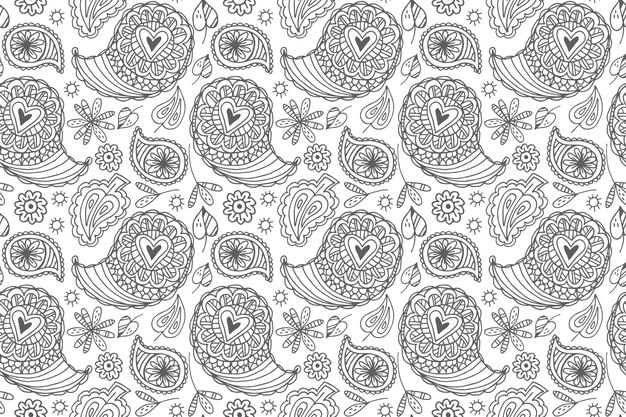 Paisley bandana pattern