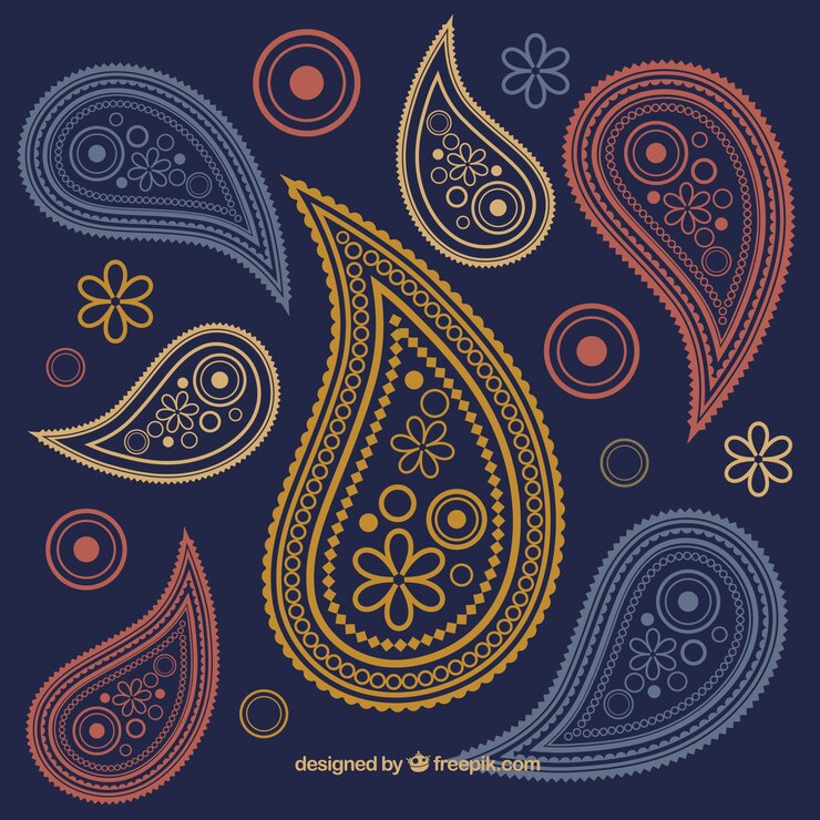 Free Vector paisley ornaments background