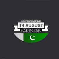 Free vector pakistan independence day