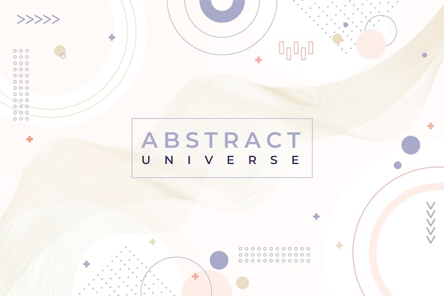 Free vector pale colored flat design abstract background