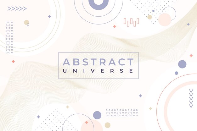 Free Vector pale colored flat design abstract background