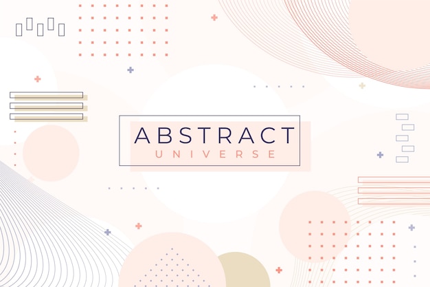 Free Vector pale colored flat design abstract background