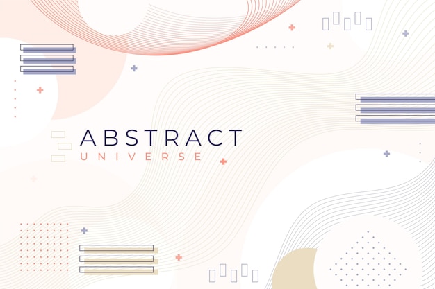 Free Vector pale colored flat design abstract background