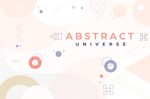 Free Vector pale colored flat design abstract background