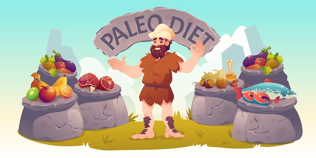 Paleo diet ingredients collection