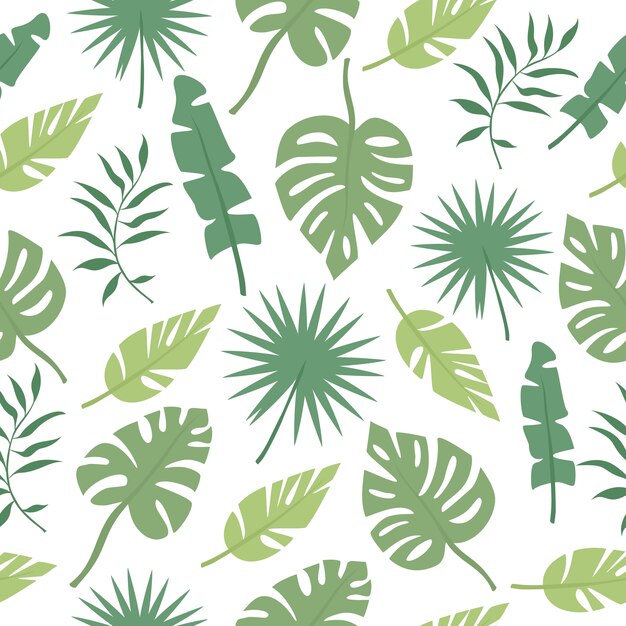 Palm leaves pattern