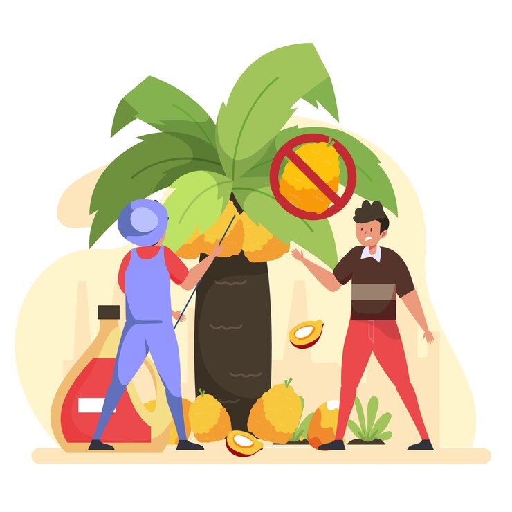 무료 Vector 팜유 생산 산업