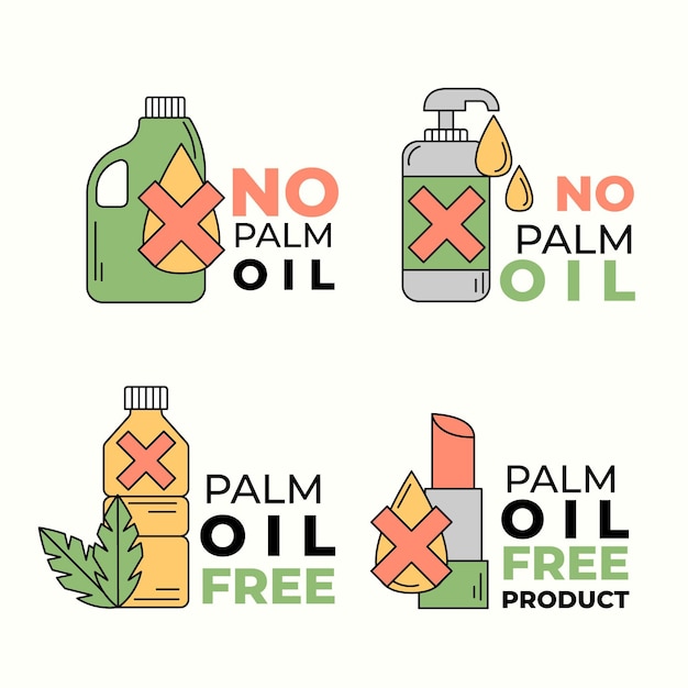 Palm oil sign collection