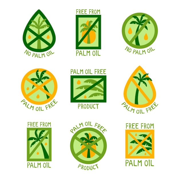 Palm oil sign collection