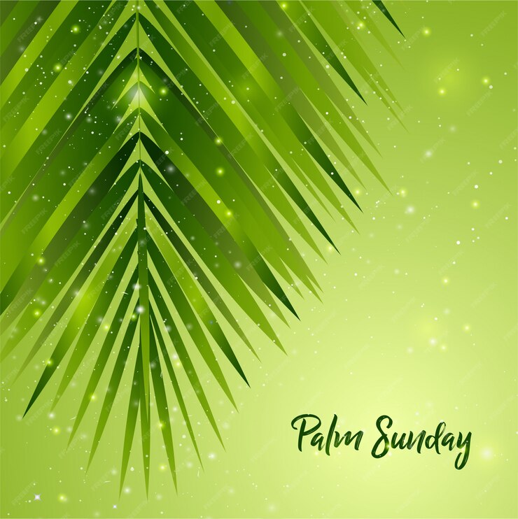 Premium Vector | Palm sunday background