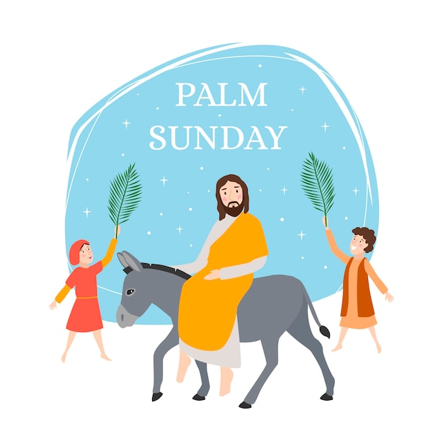 Free vector palm sunday illustration