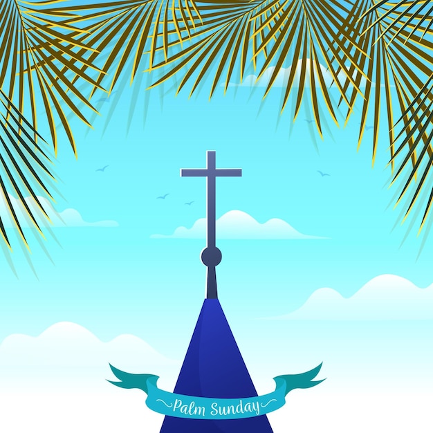 Free vector palm sunday illustration