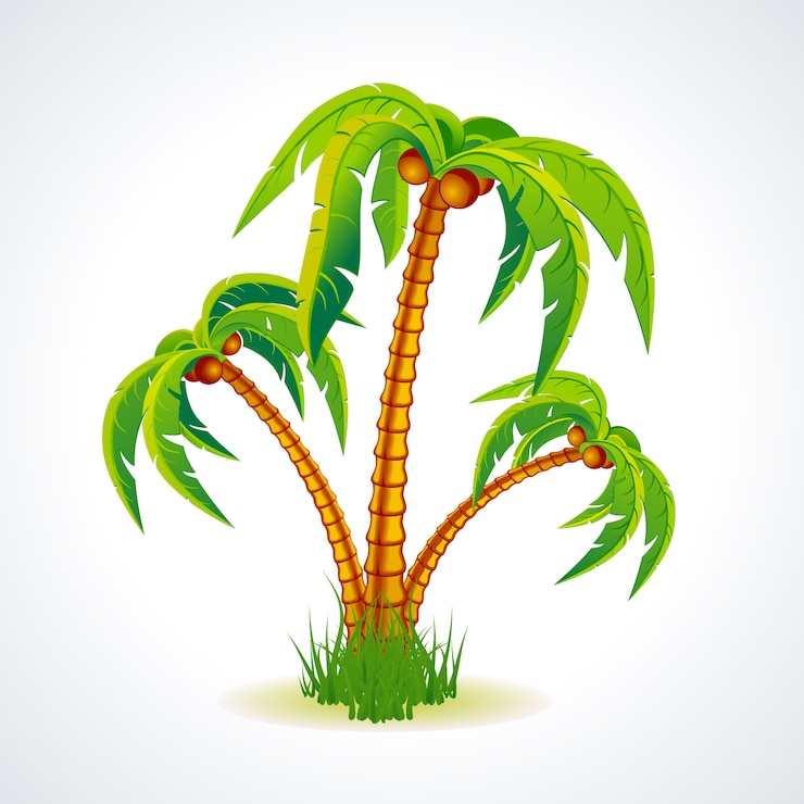 Free Vector palm tree background design
