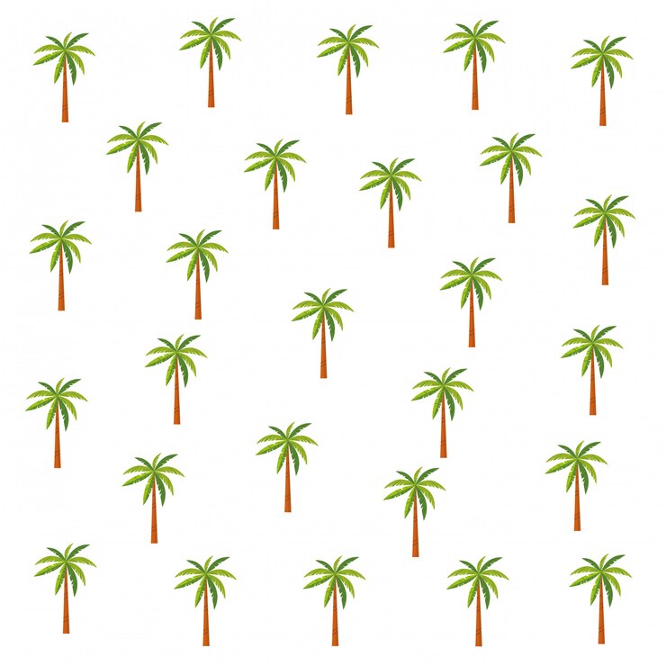 Free Vector palms pattern background cartoons