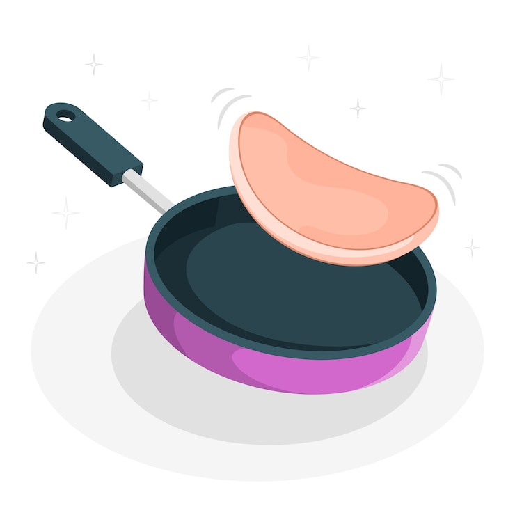 무료 Vector 팬케이크 컨셉 일러스트