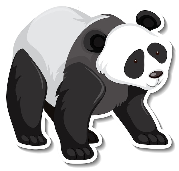 Panda animal cartoon sticker