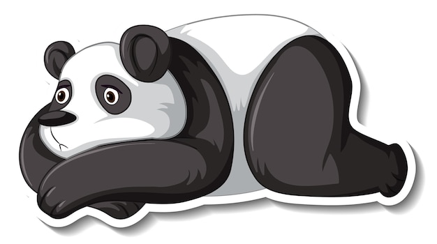 팬더 곰 동물 만화 스티커