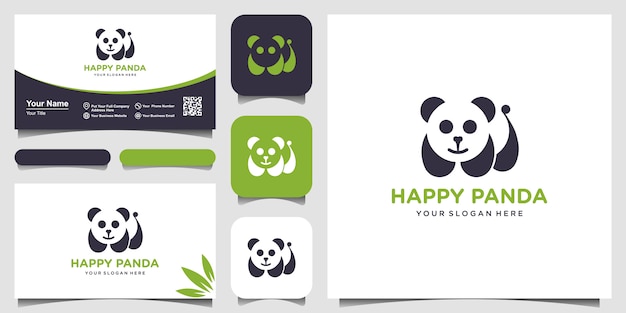 Download Free Panda Logo Illustration Panda S Head Smiling Animal Face Bamboo Use our free logo maker to create a logo and build your brand. Put your logo on business cards, promotional products, or your website for brand visibility.