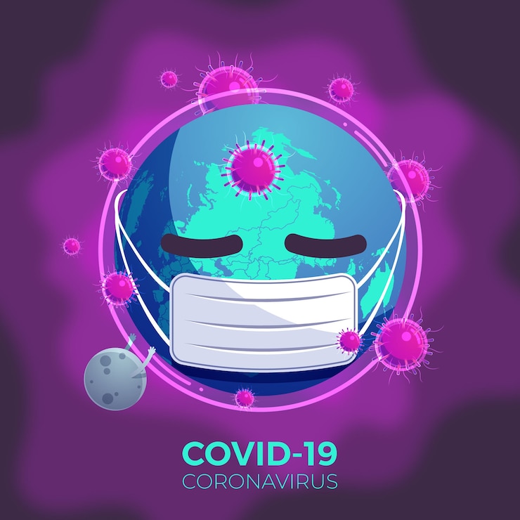 मुफ़्त वेक्टर pandemic concept with ill planet