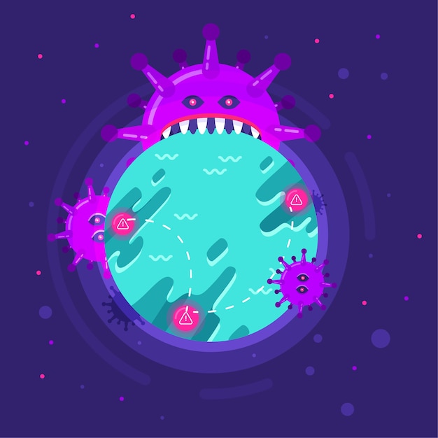 Free vector pandemic concept