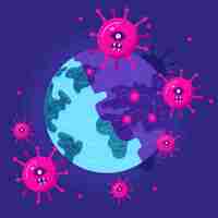 Free vector pandemic concept