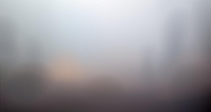 Free Vector panorama foggy morning horizontal blurred background with trees vector abstract landscape