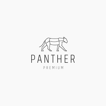 Panther logo icon design template