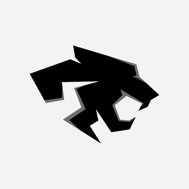 Panther logo vector on a white background