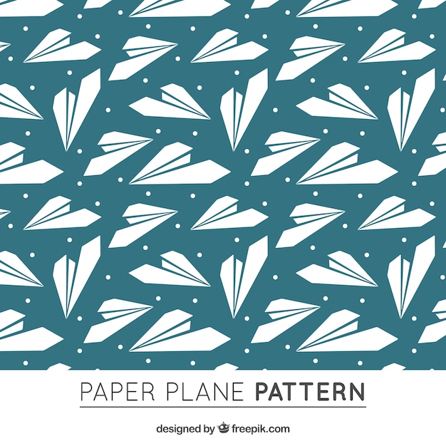Free vector paper airplane pattern free