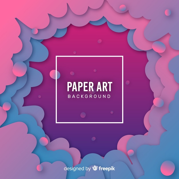 Free vector paper art background