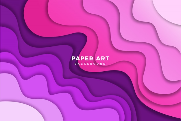 Free vector paper art background