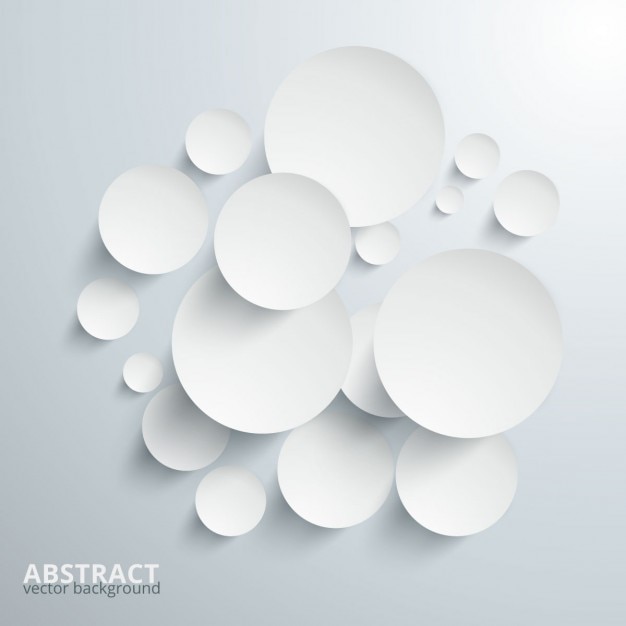 Free vector paper circles background