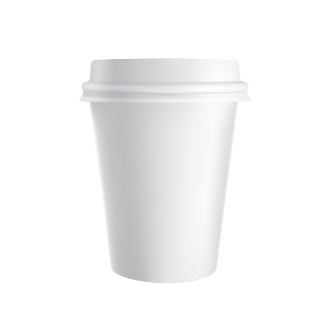 Paper cup on a transparent background.