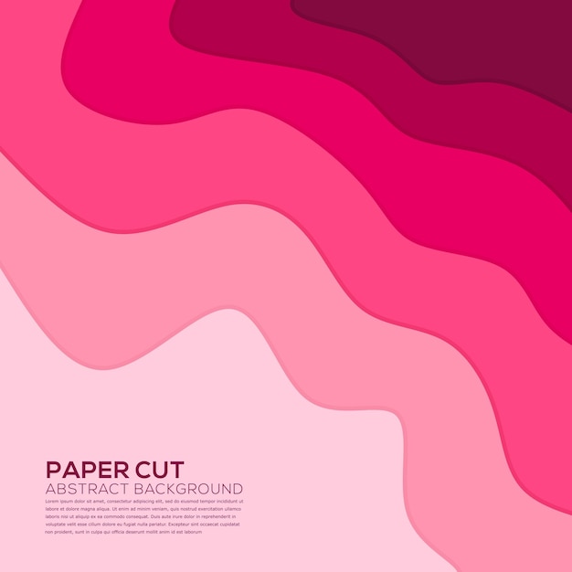 Paper cut baground pink