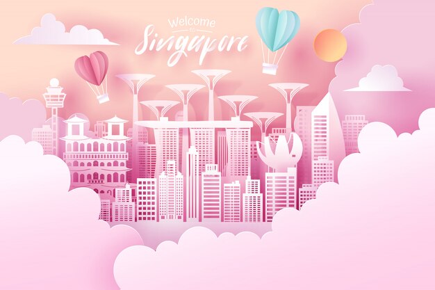 Download Free Singapore View Famous Landmarks And Modern Skyscrapers Over Use our free logo maker to create a logo and build your brand. Put your logo on business cards, promotional products, or your website for brand visibility.