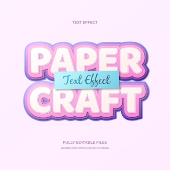 Paper cut text effect