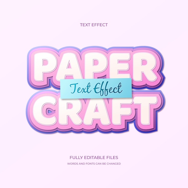 Paper cut text effect 