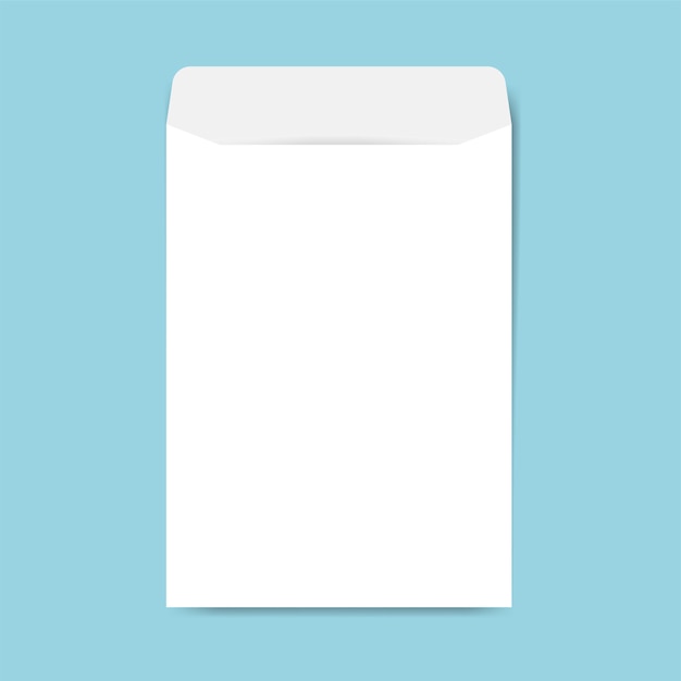 Vettore gratuito vettore di mockup di progettazione busta di carta