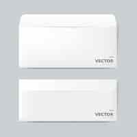 Free vector paper envelope design mockup vector