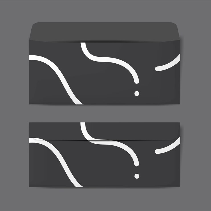 Free Vector paper envelope design mockup