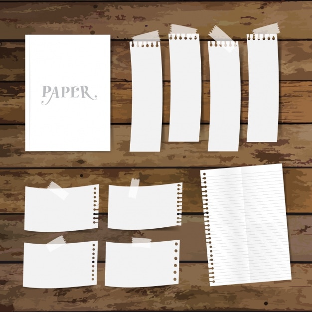 Free Vector paper pieces collection
