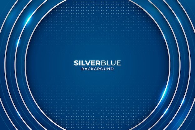 Free vector paper style blue luxury background