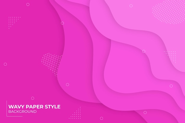 Free vector paper style dynamic background