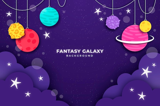 Paper style galaxy background