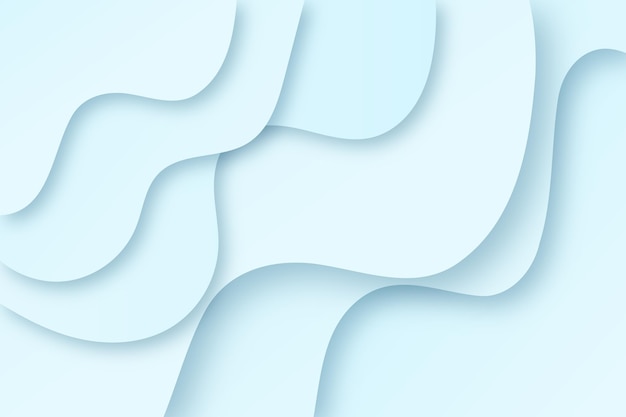 Paper style light blue wavy background