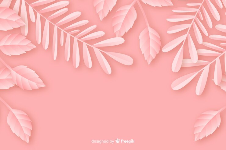 Free Vector paper style monochrome background with leaves