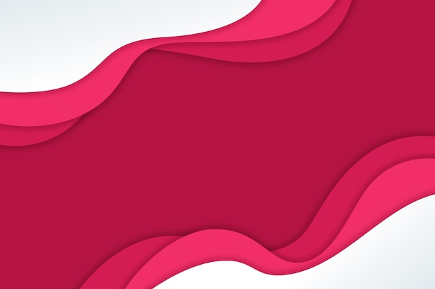 Paper style pink gradient wavy background