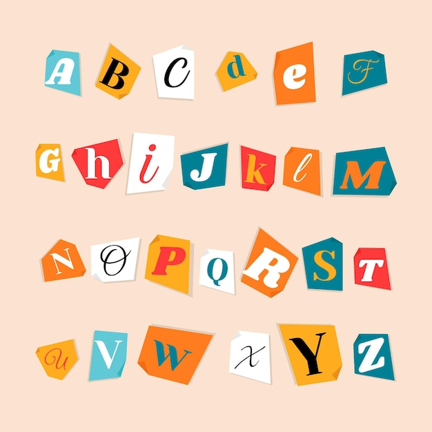 Newspaper Letters Font