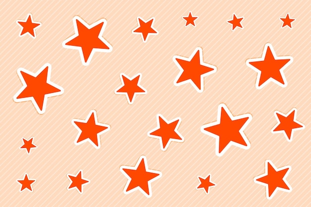 paper style twinkle star pattern background design