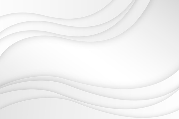 Бесплатное векторное изображение Бумажный стиль белый монохромный фон
